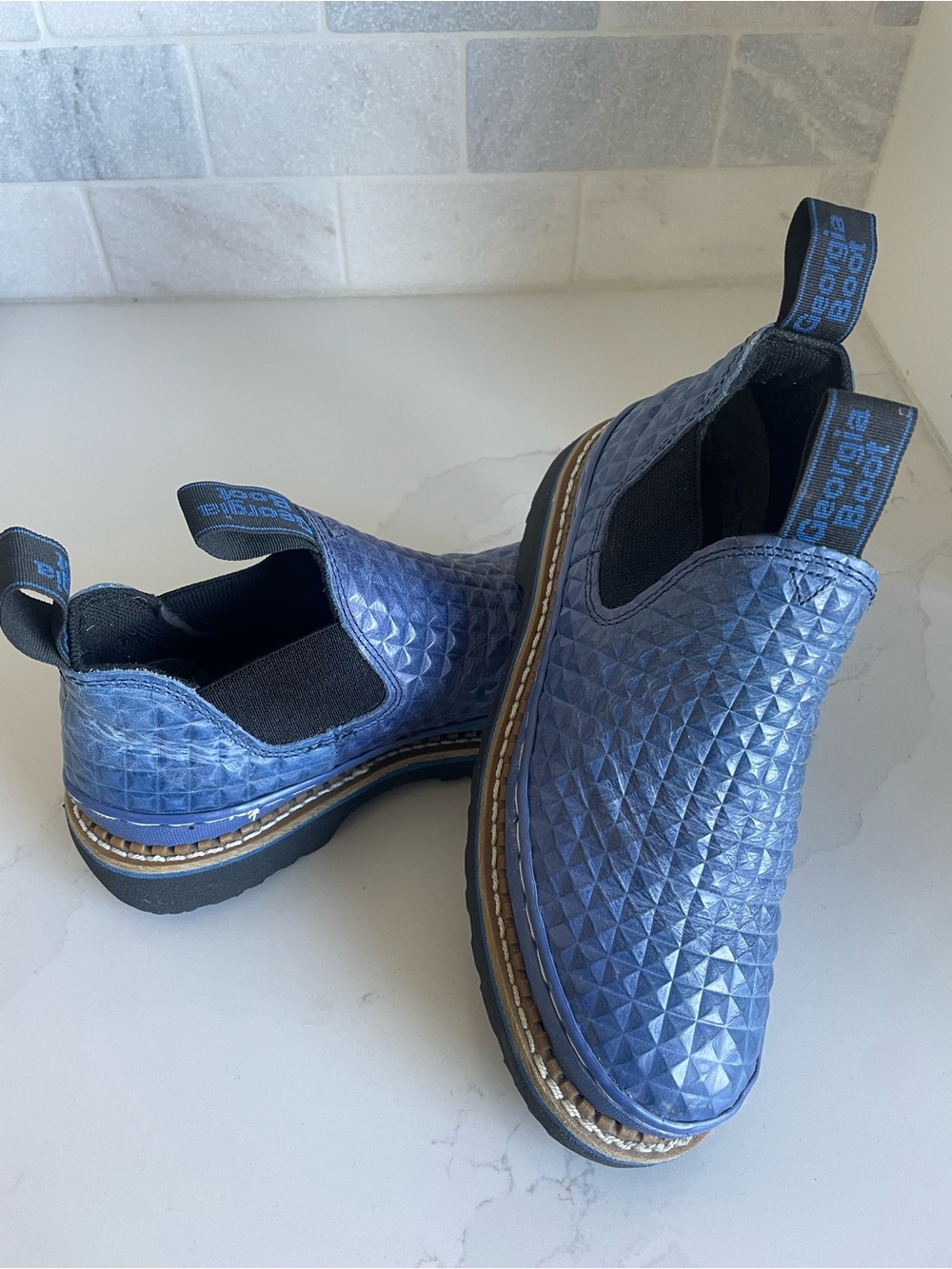 Georgia Boot Blue Diamond Romeo Slip-On Work Shoe